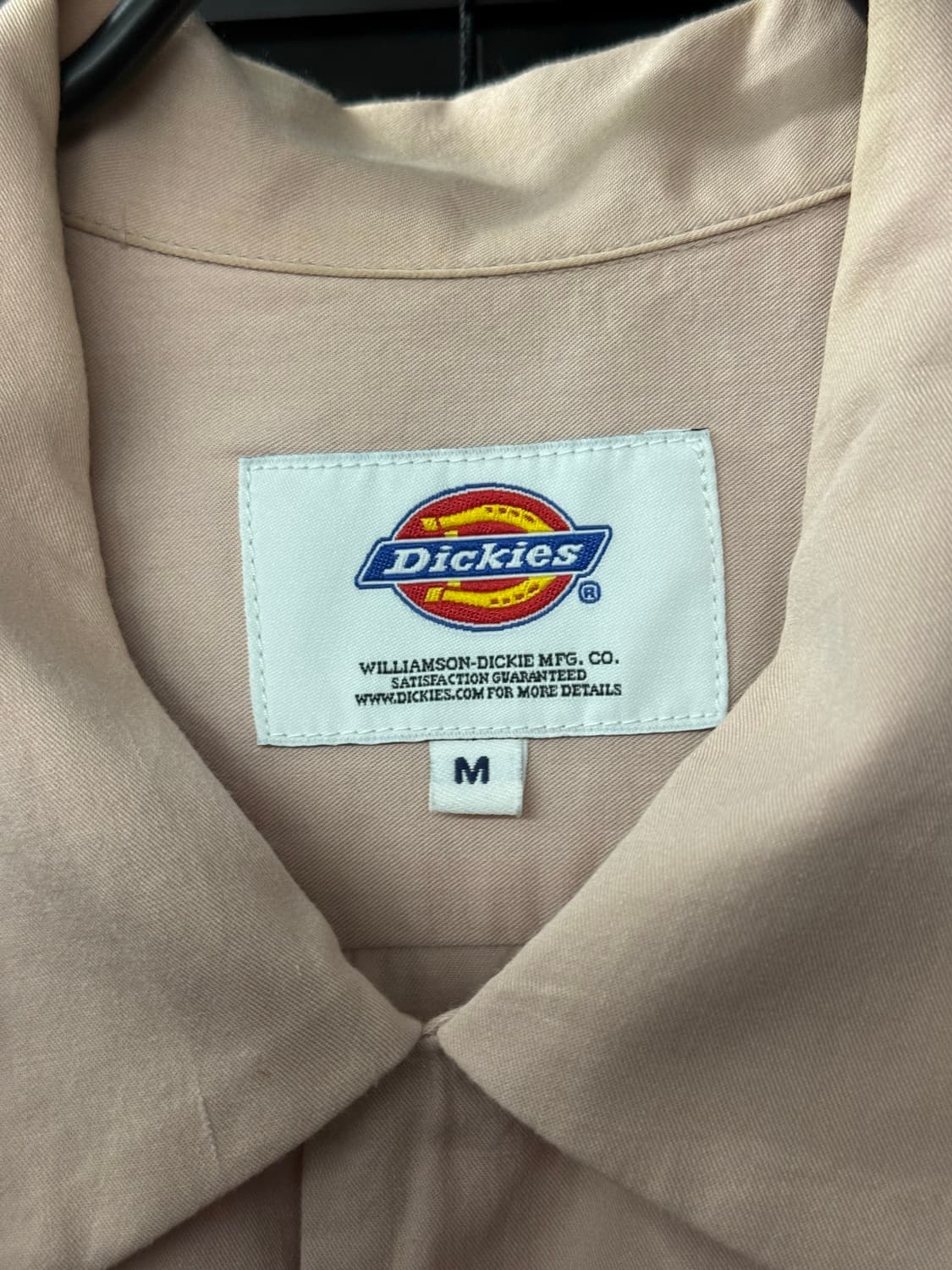 디키즈 핑크 오픈 카라 포켓 반팔 워크 셔츠 일본판 여름 얇은 M 95 상품이미지7