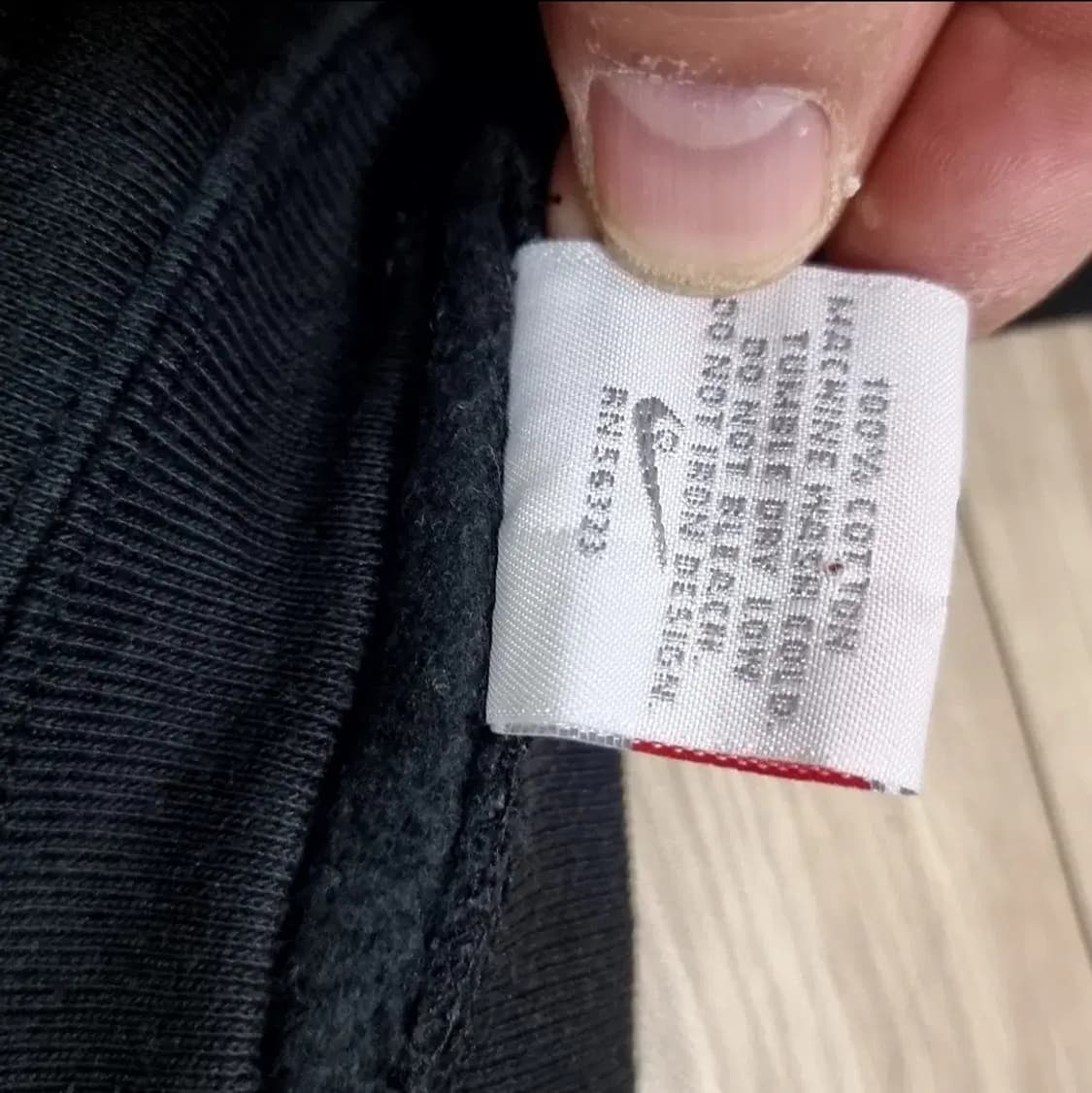 미제 made in USA 나이키 스우시 블랙 맨투맨 티셔츠(100) 상품이미지7