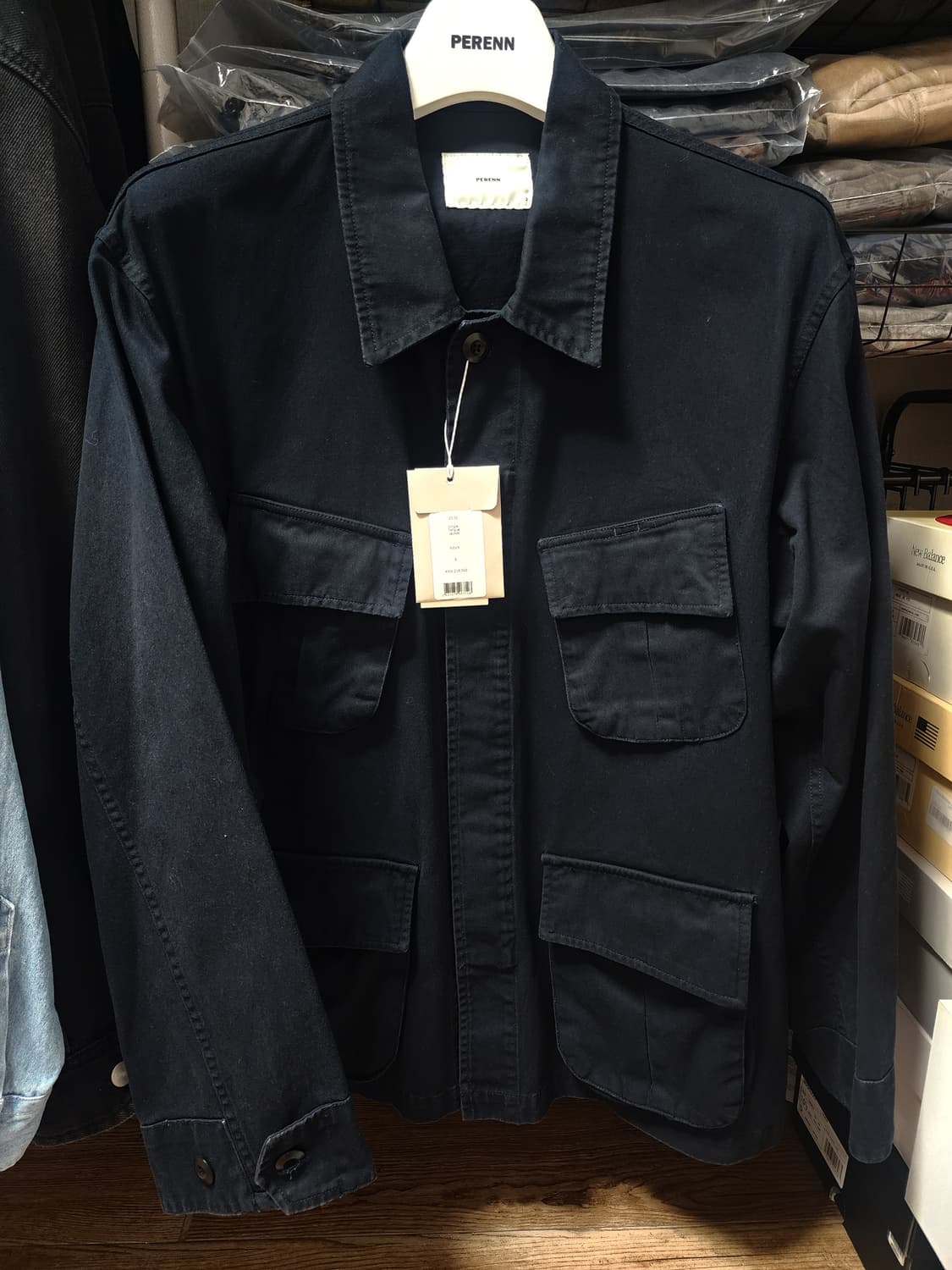 [3][새상품] 25SS 퍼렌 정글 퍼티그 자켓 네이비 상품이미지3