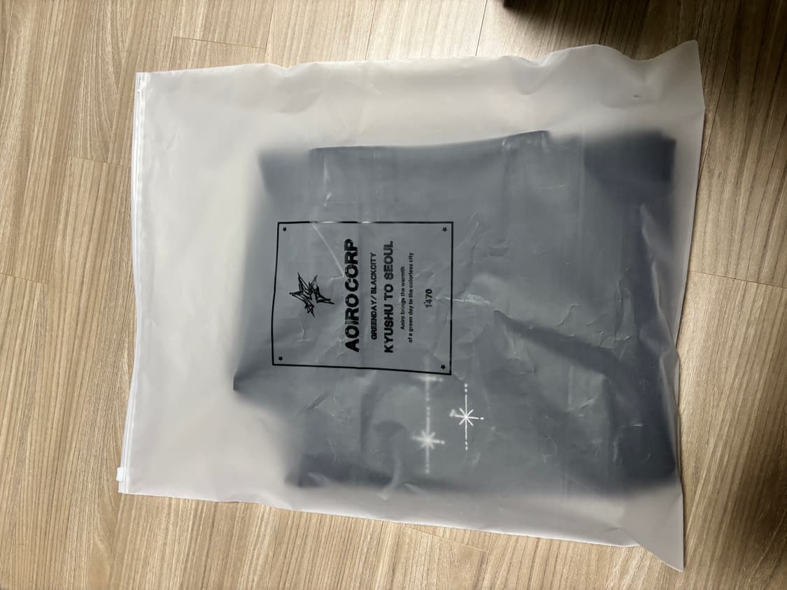 아오이로 페이크 스터드 커트 더블니 데님 블랙 상품이미지5