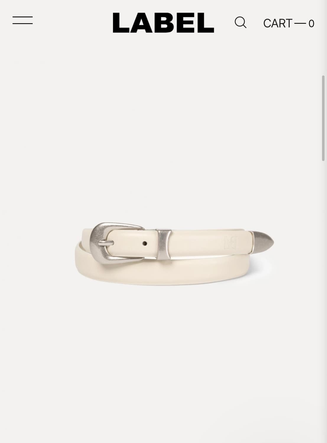 라벨아카이브 웨스턴 벨트 상품이미지1