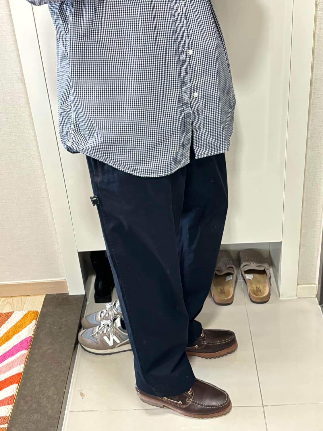 Brochure 1P 치노팬츠 네이비 L 상품이미지10