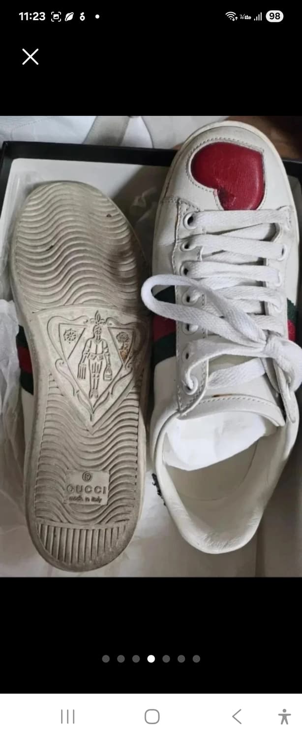 (정품)구찌 에이스 하트 스니커즈 36 상품이미지4