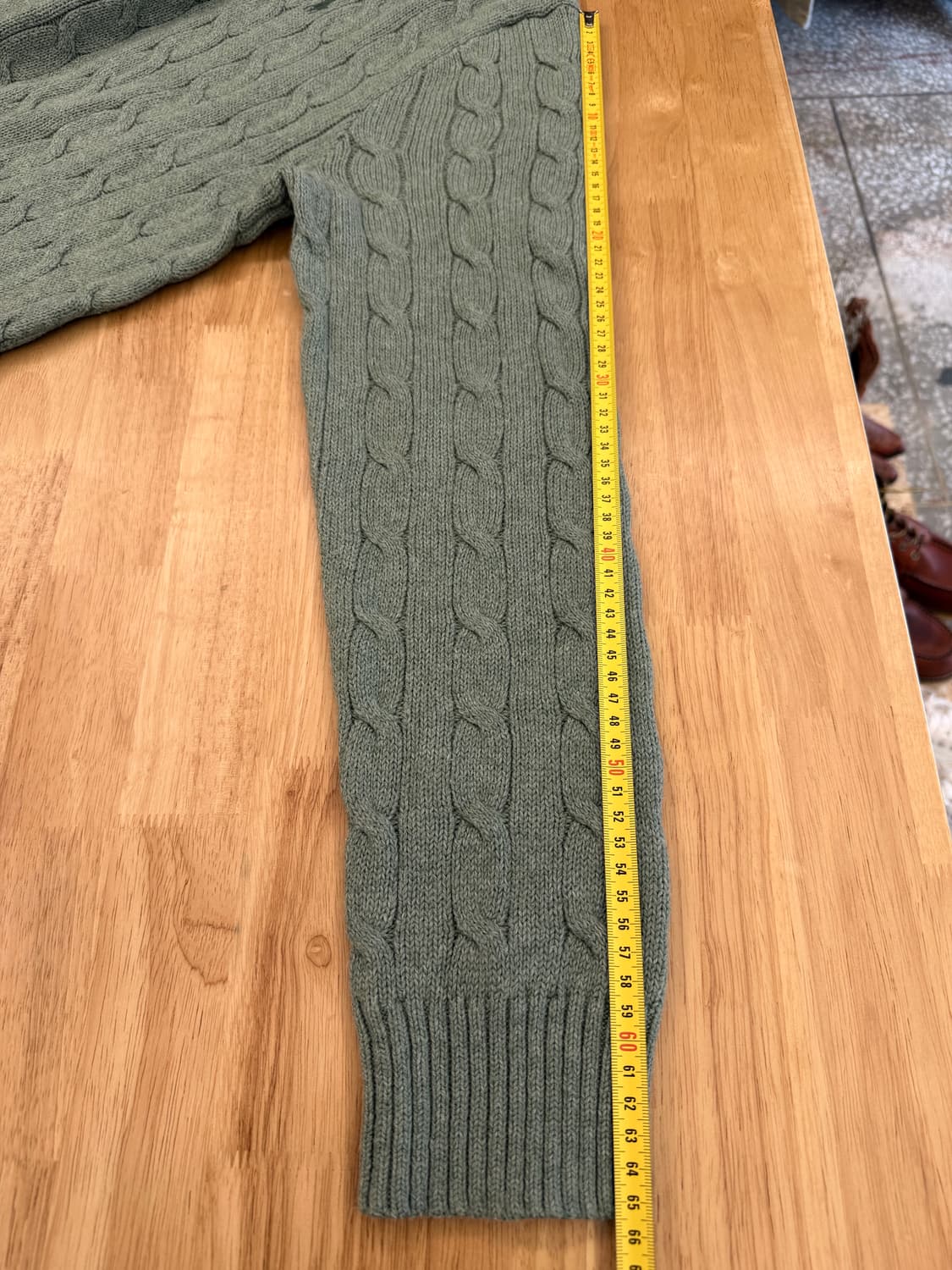 폴로 랄프로렌 코튼 케이블니트 그린 L 상품이미지7