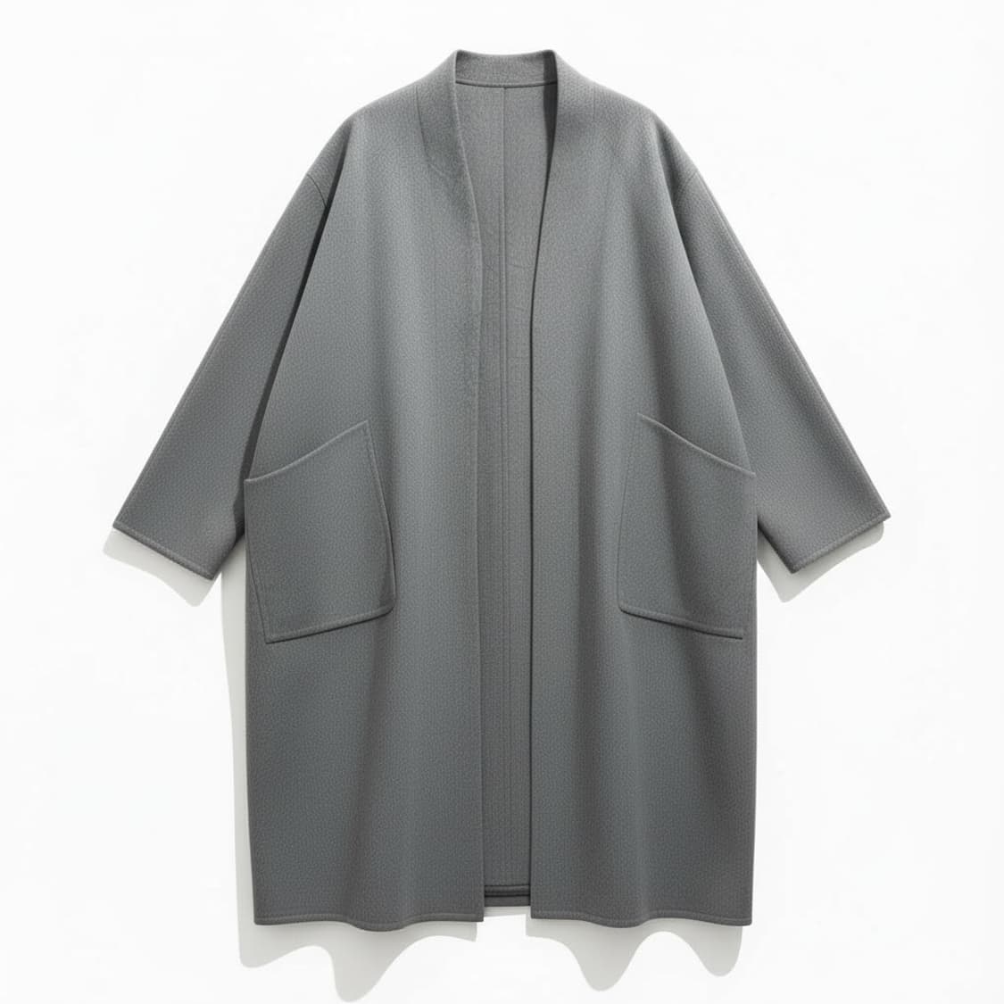 SYSTEM 시스템 오버핏 모 캐시미어 울 코트 그레이 상품이미지1