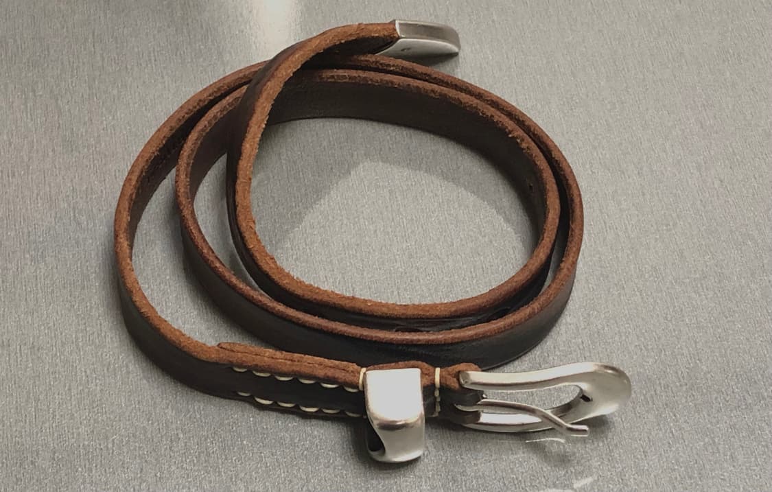 Our Legacy Belt 2cm Leather Brown 상품이미지3