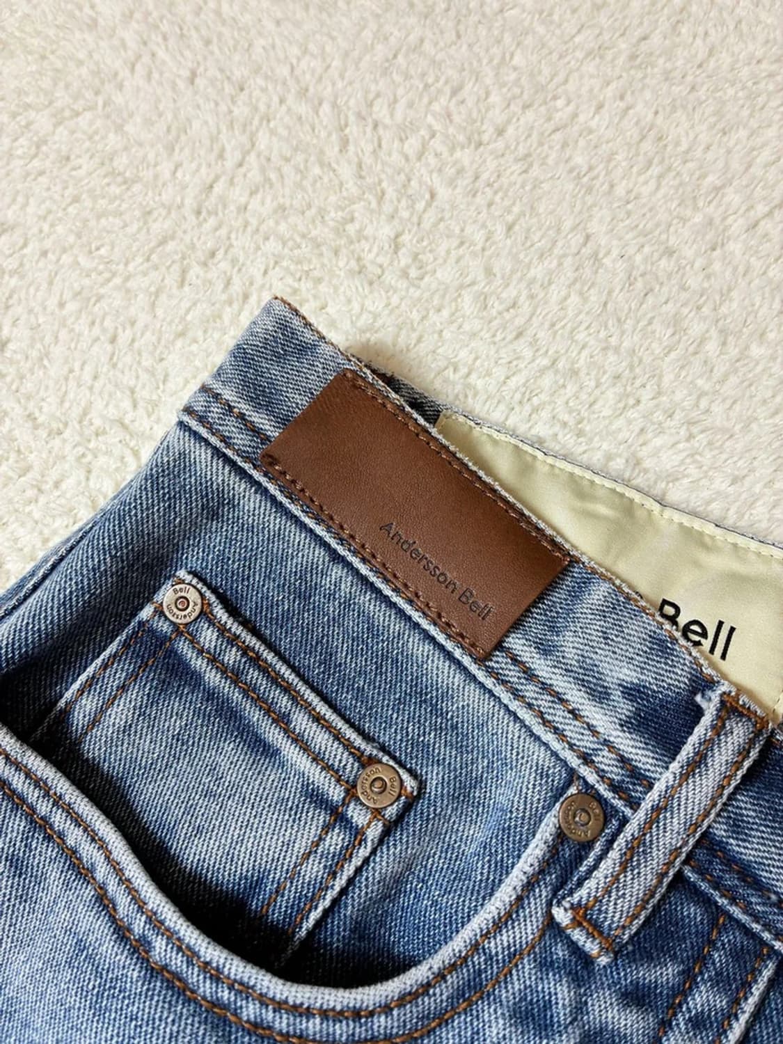 앤더슨벨 매튜 커브드 진 데님 팬츠 PN7358 상품이미지4