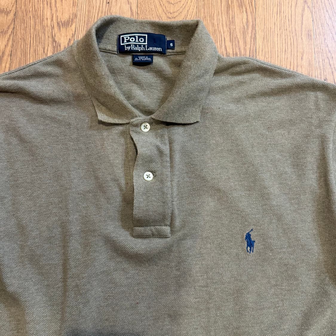 폴로 랄프로렌 카키 폴로 티셔츠 상품이미지2