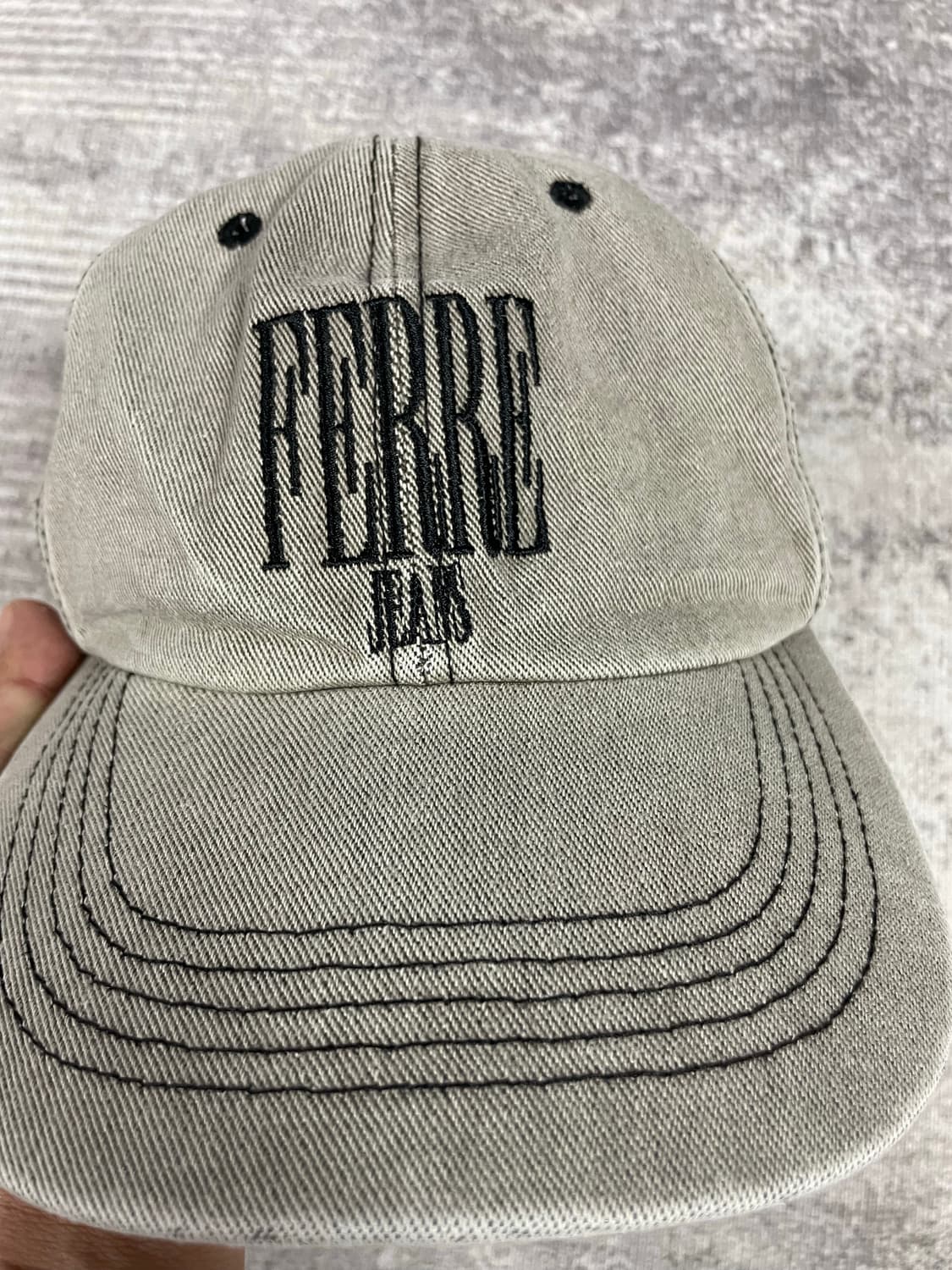 90s vintage FERRE JEANS cap 상품이미지4