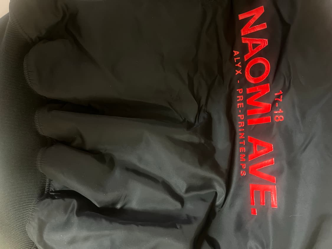 ALYX  블랙 MA-1 자켓(알파인더 콜라보) 상품이미지6