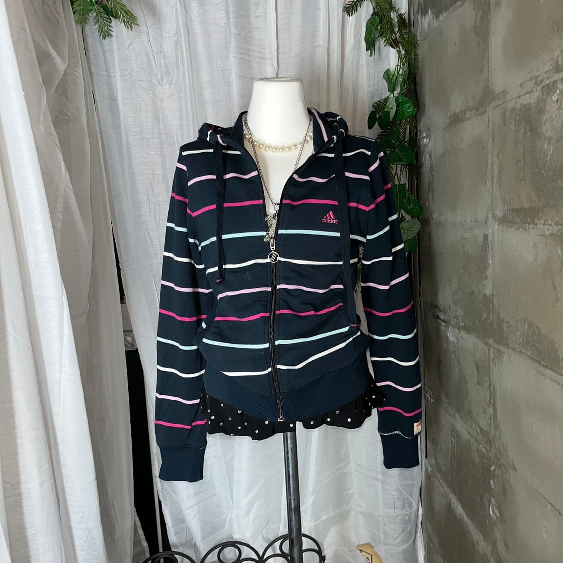 갸루 아디다스 단가라 후드집업 상품이미지1