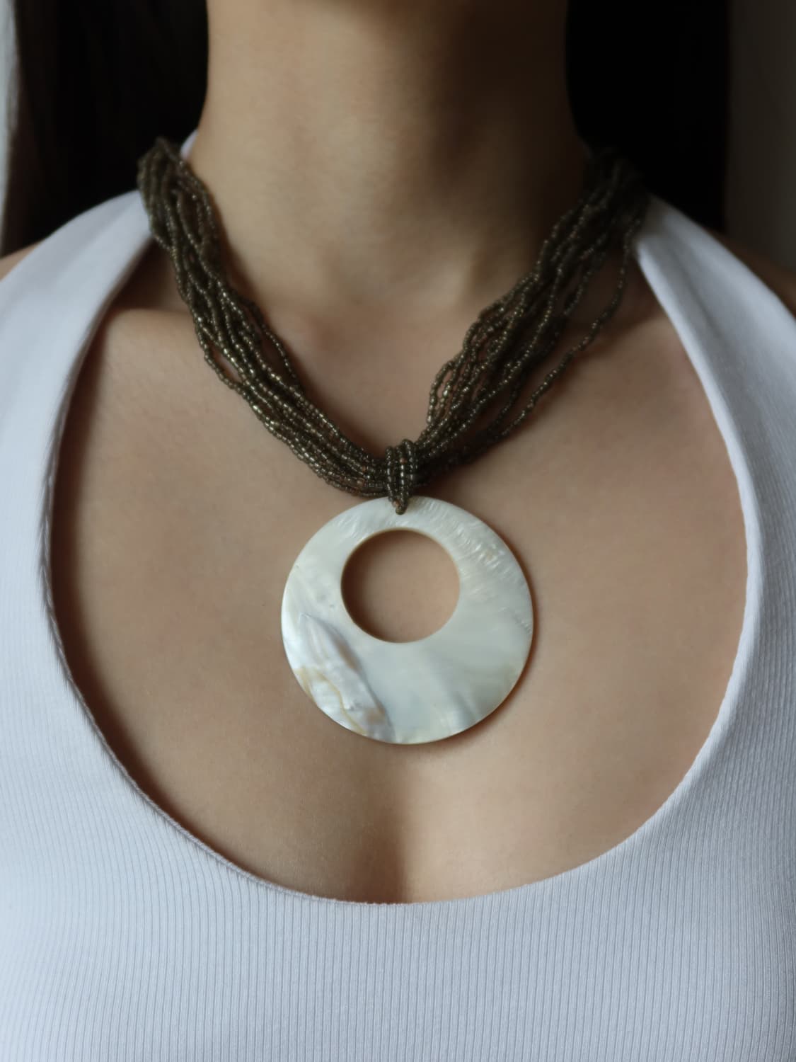 shell circle necklace 상품이미지1