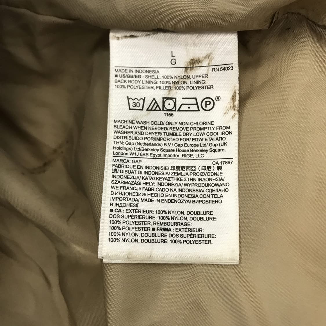 GAP 프리마로프트 나일론 바스락패딩 [L] 상품이미지7