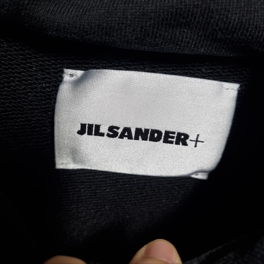 질샌더 블랙 오버핏 후드티 상품이미지4