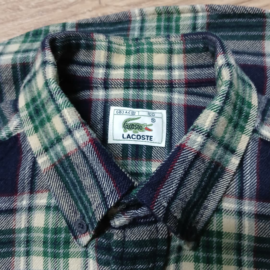 lacoste 라코스테 모 셔츠 남방 체크 빈티지 서광 상품이미지3