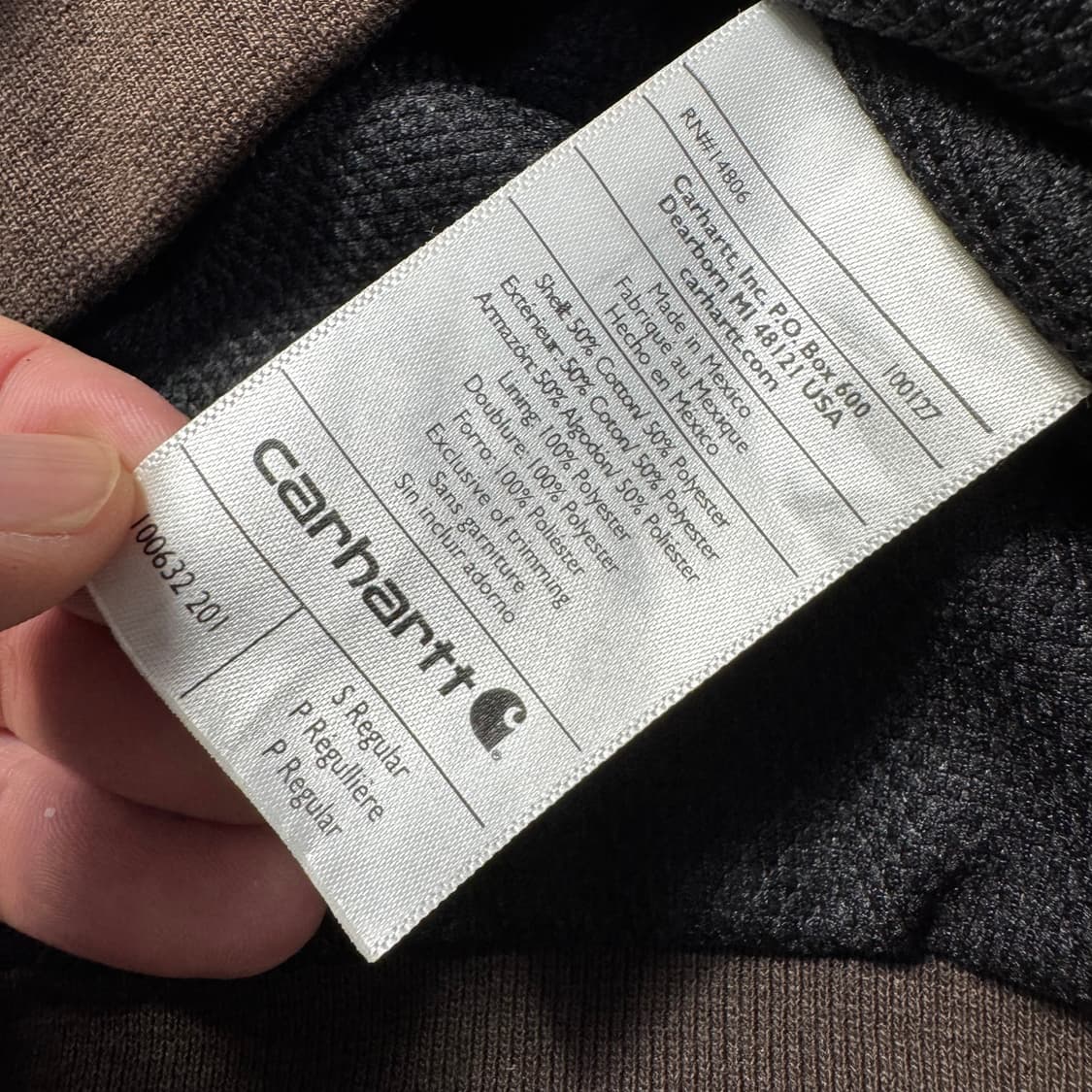 칼하트 써멀 딥브라운 후드집업 상품이미지4