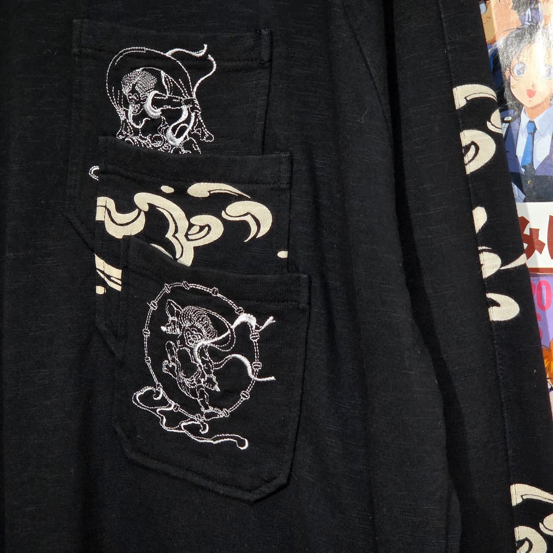 JPN 카라쿠리 타마시 오리엔탈 풍신 포켓 롱슬리브 상품이미지7