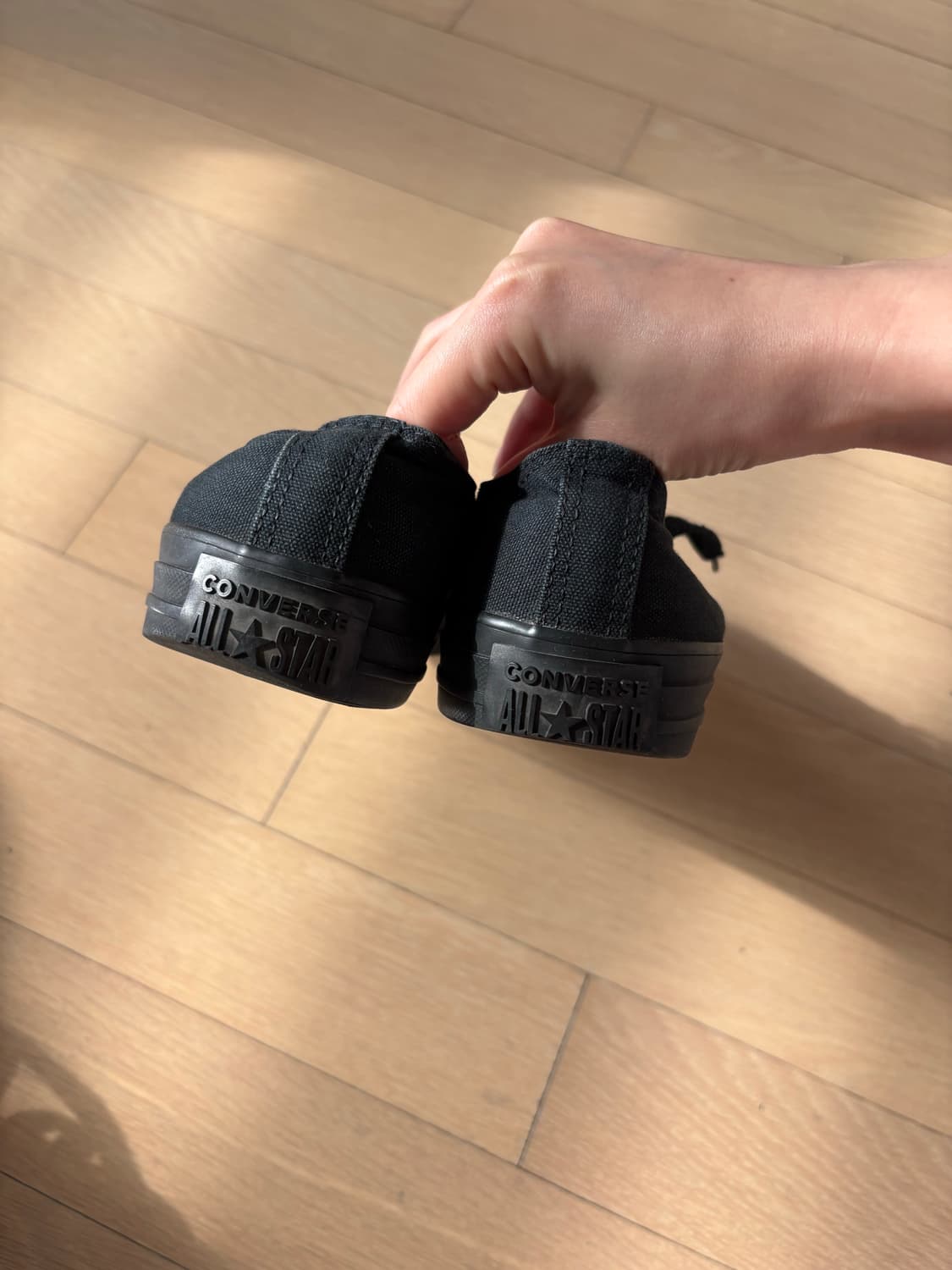 컨버스 척테일러 로우 올블랙 230 상품이미지2