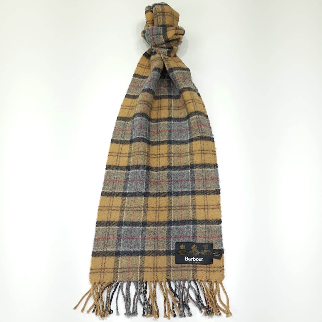 MX491 바버 90s 스코틀랜드판 램스울 클래식타탄 머플러 목도리 상품이미지1