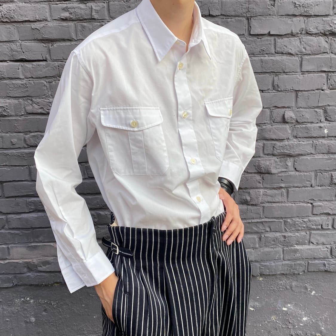 요지야마모토 센트럴레일웨이 셔츠 상품이미지2