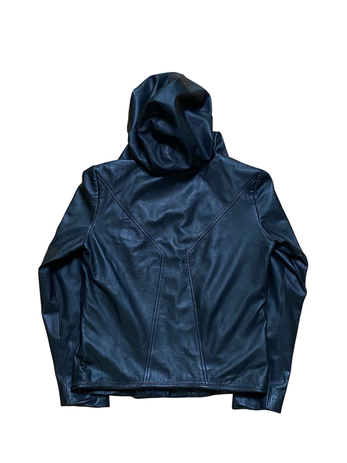 Asymmetric Zip Leather Jacket 상품이미지2