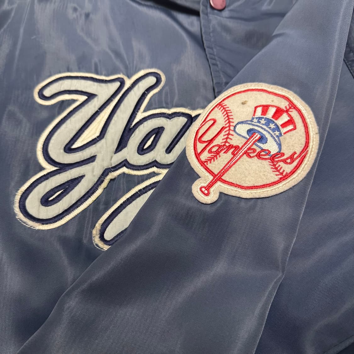 MLB 네이비 뉴욕양키즈 올드스쿨 바시티 자켓 상품이미지6