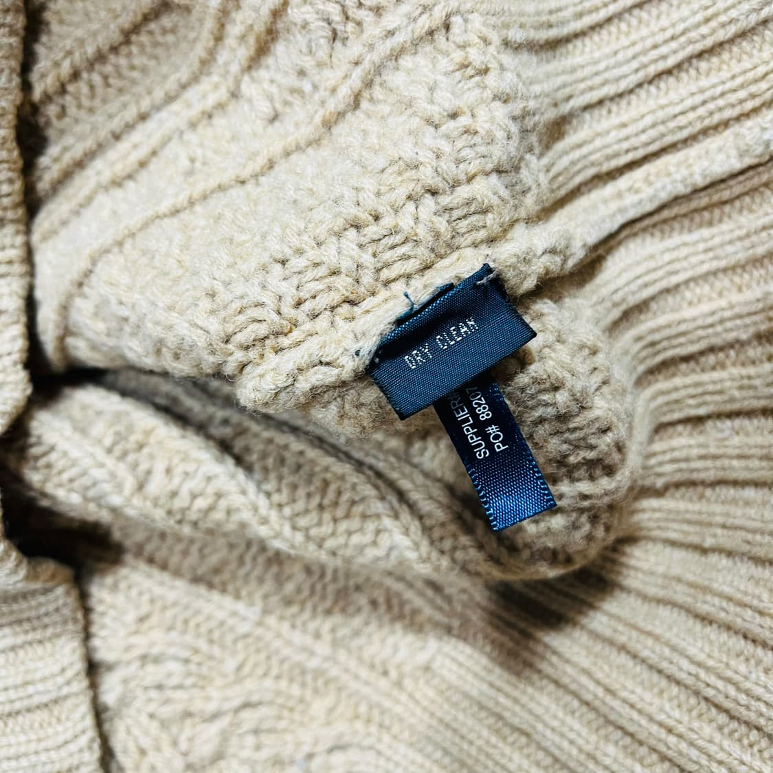 폴로 랄프로렌 숄카라 피셔맨 꽈배기 램스 울 니트 상품이미지6