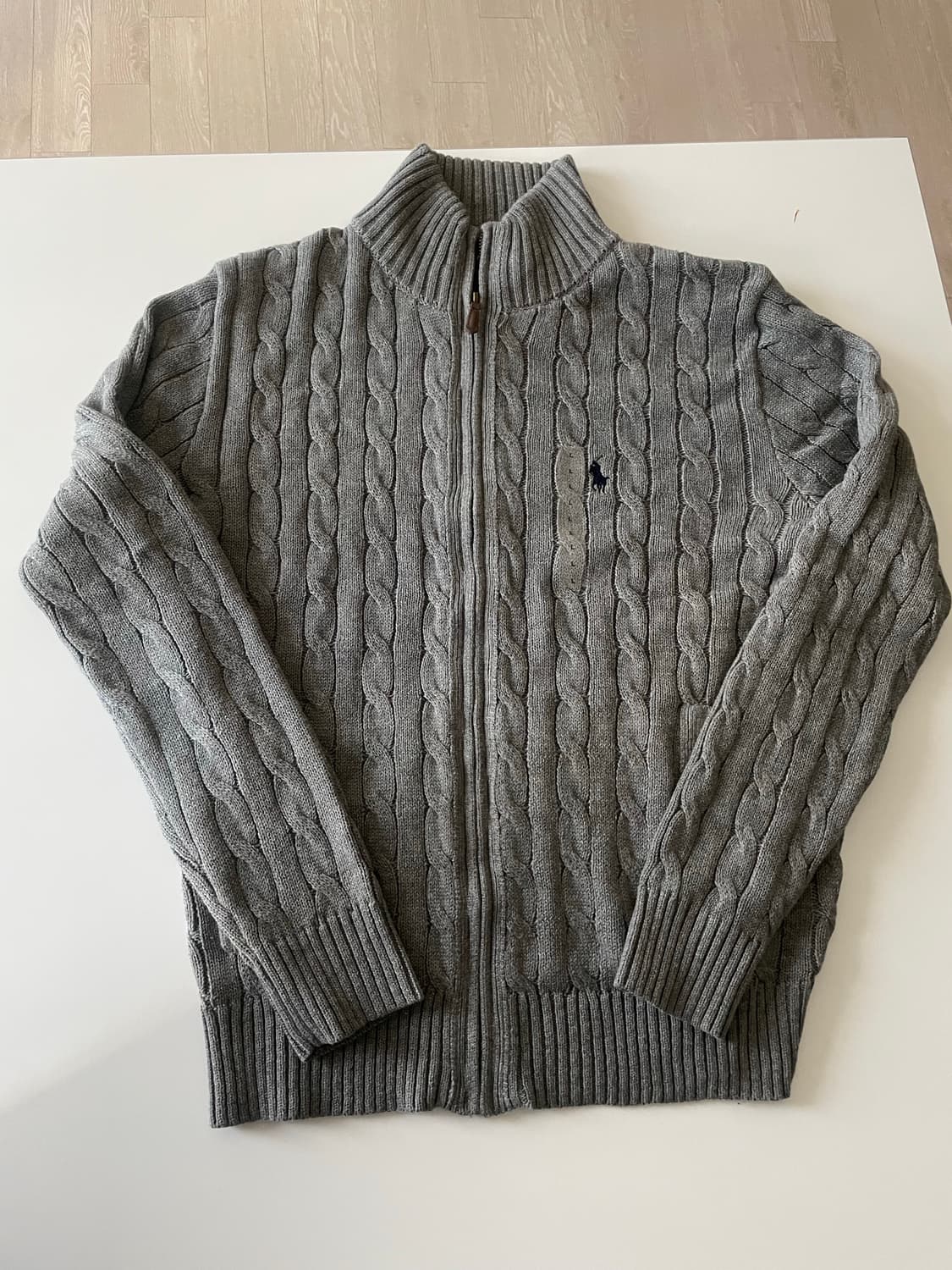 폴로 신형 케이블 니트 집업가디건 L 상품이미지2