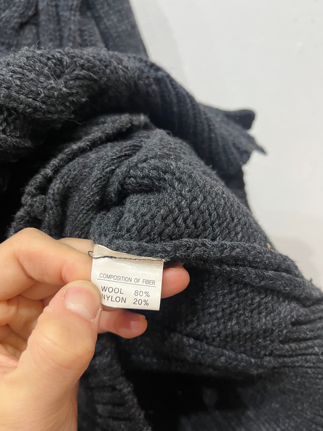 DRESS 케이블 울 니트 후드집업  상품이미지8