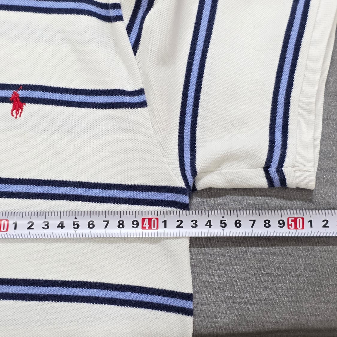 85 폴로 랄프로렌 스카이블루 스트라이프 반팔 카라티 상품이미지6