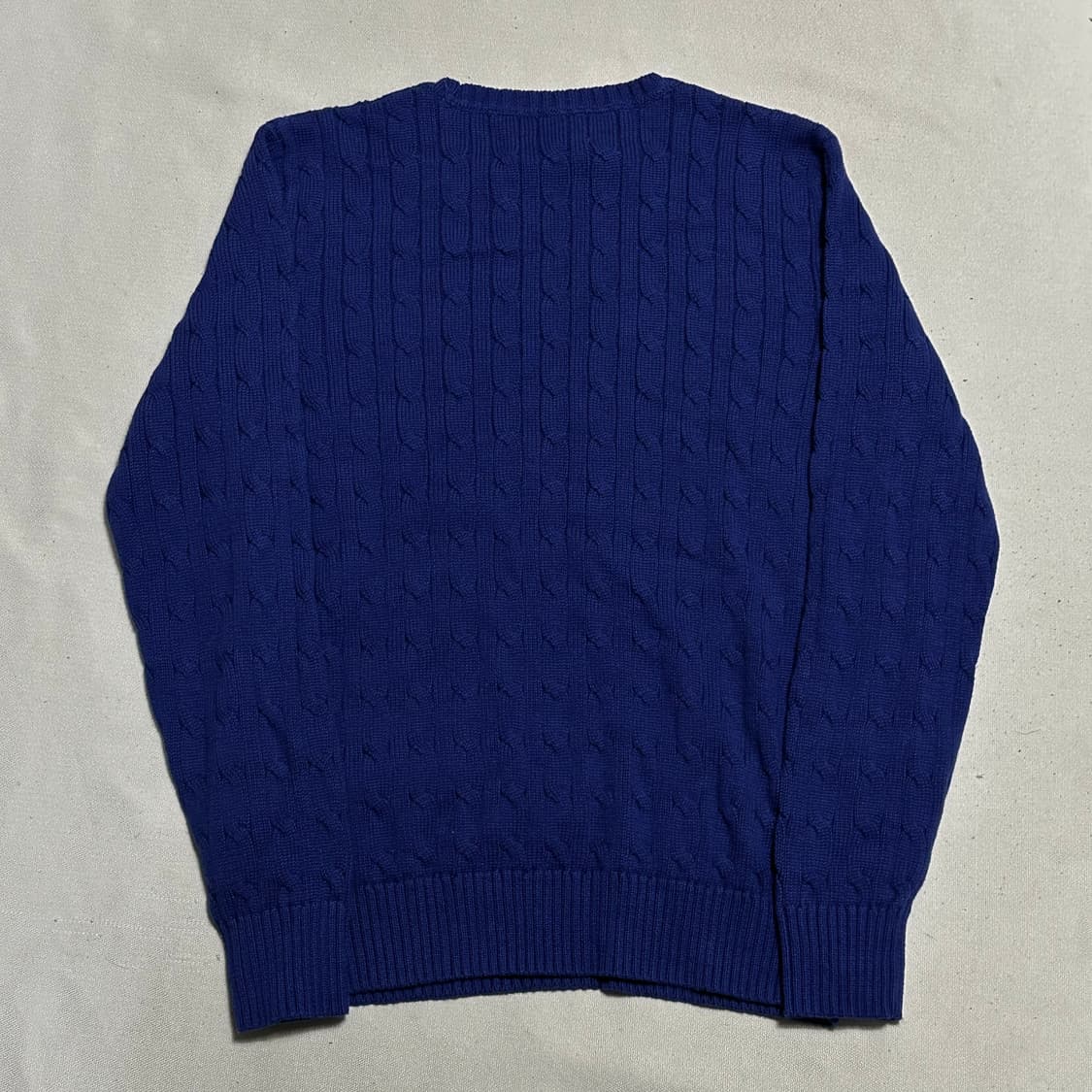 XL 새생품 폴로랄프로렌 여성용 블루 케이블 니트 상품이미지3