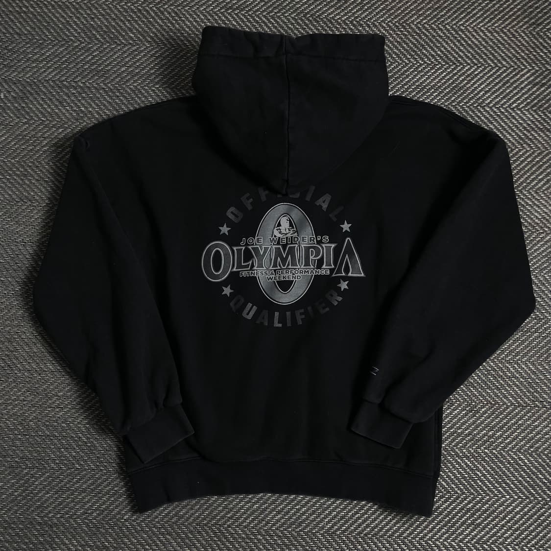 몬스터짐 빅로고 올림피아 박시핏 후드 티셔츠 블랙y 4910 상품이미지2