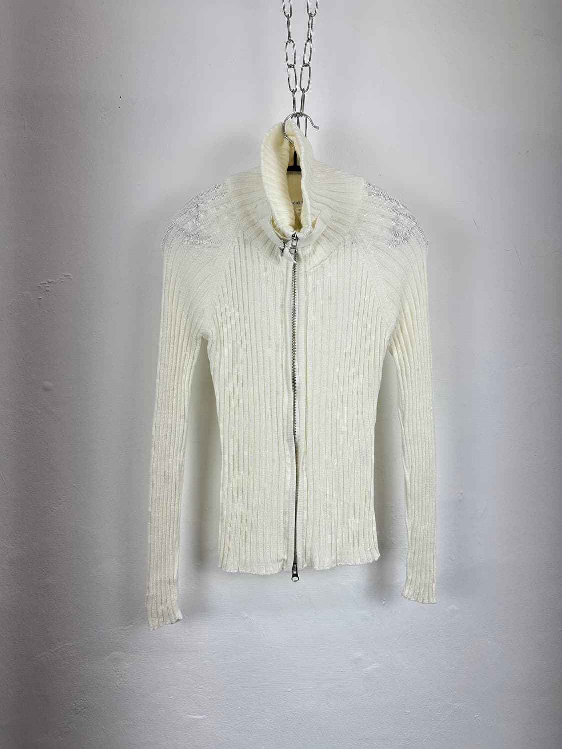MK Klein High-Neck Ribbed 2way Knit Zip- 상품이미지4