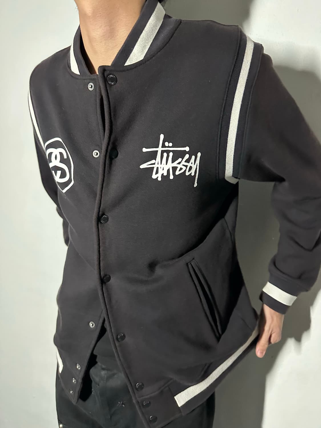 Stüssy Worldwide Varsity Jacket 상품이미지2