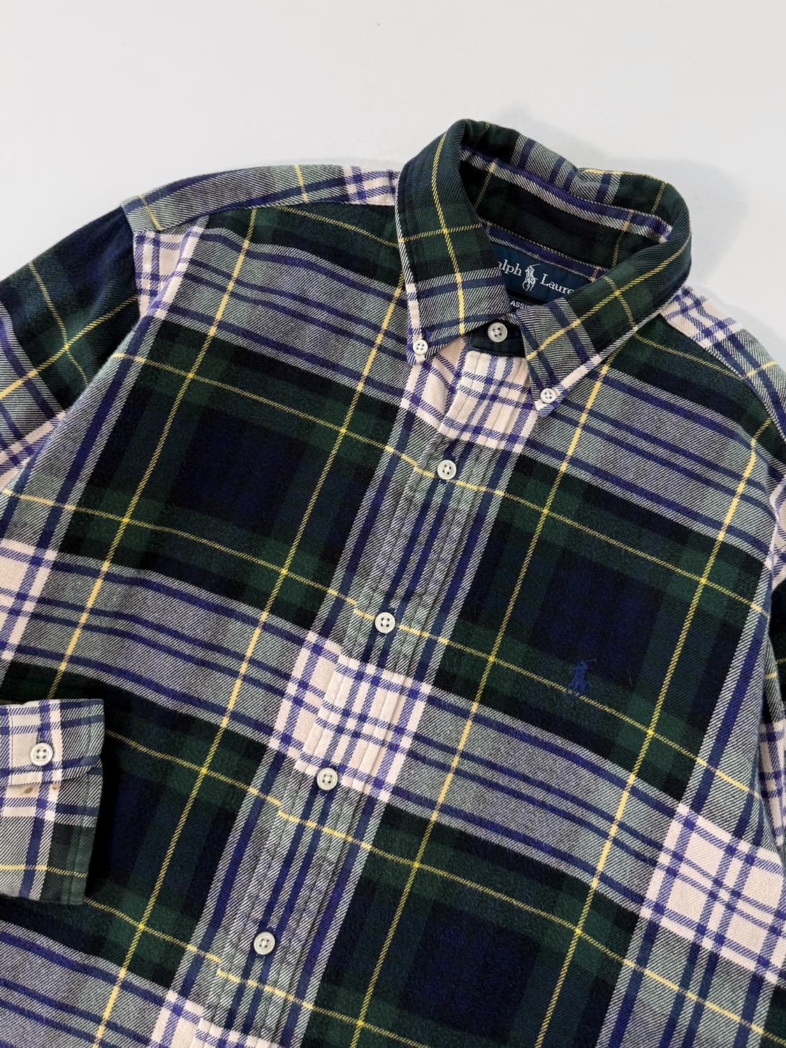 폴로 랄프로렌 루즈핏 플란넬 울 체크 셔츠 상품이미지2