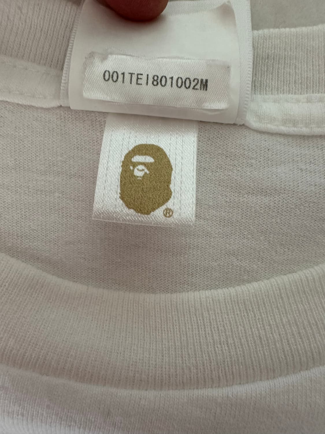 베이프 바이 베이싱 에이프 티셔츠 화이트 상품이미지5