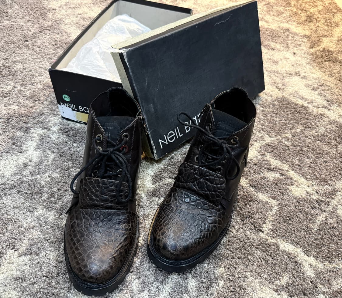 Neil Barrett 콤비 첼시 부츠 상품이미지1