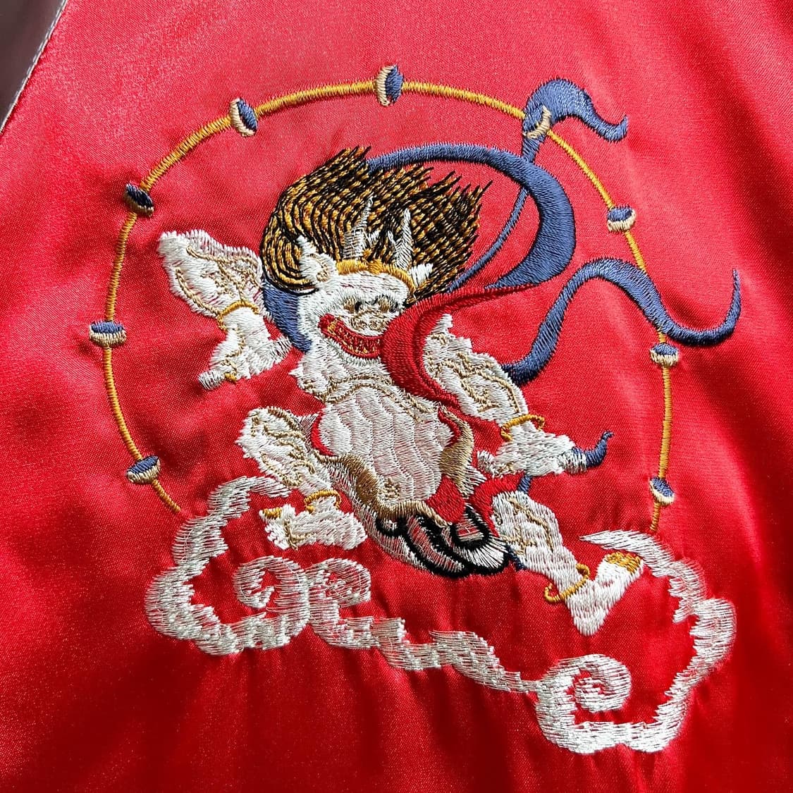 호시히메 풍뇌신 수베니어 새틴 스카쟌 상품이미지5