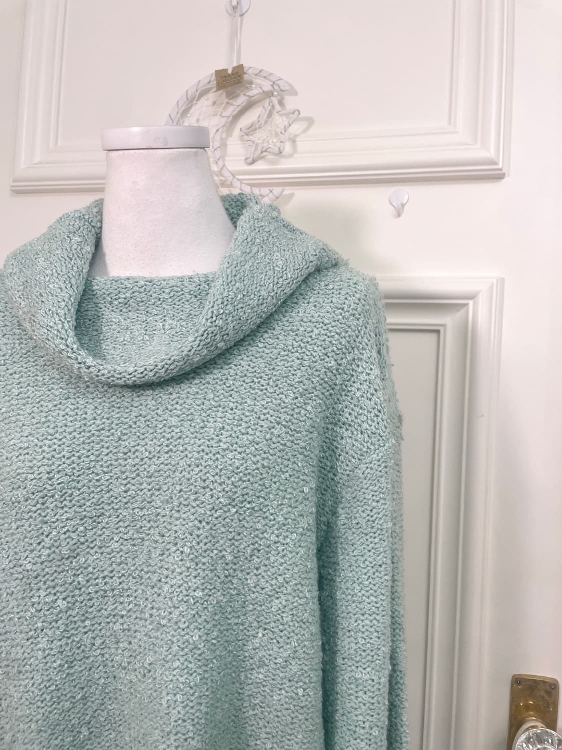 mint boucle turtle-neck wool sweater 상품이미지6