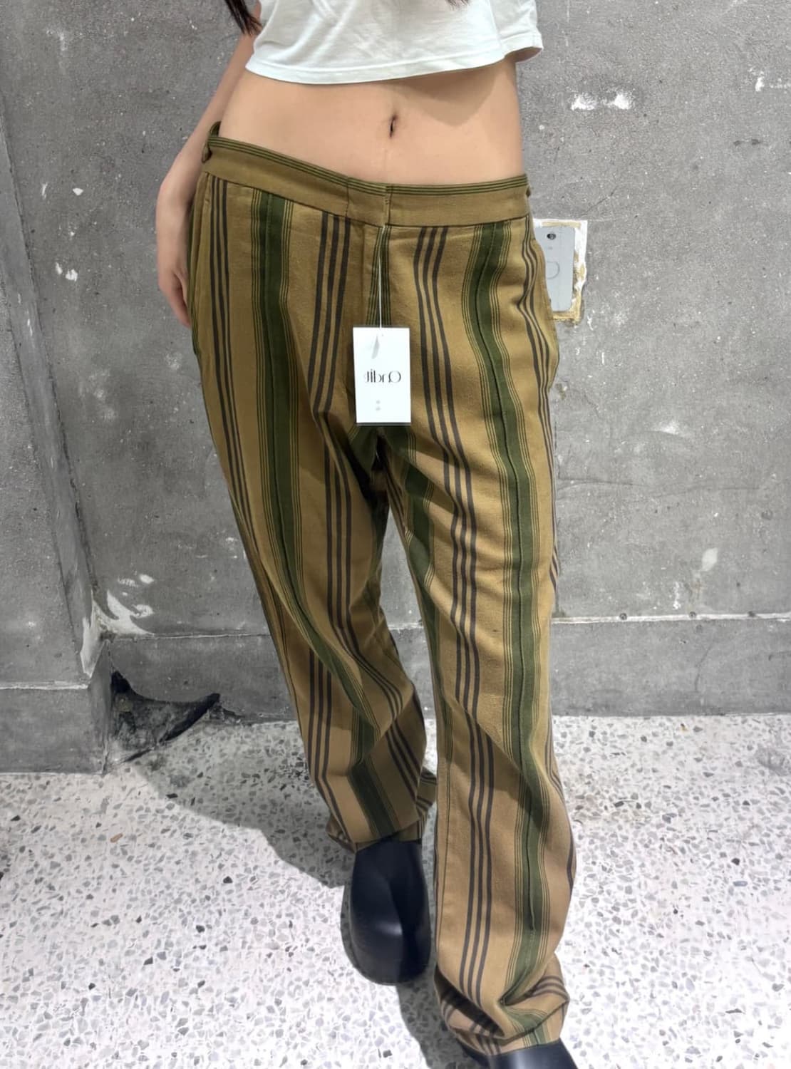 CDG 꼼데가르송 옴므 플러스 1997s 스트라이프 팬츠 상품이미지1