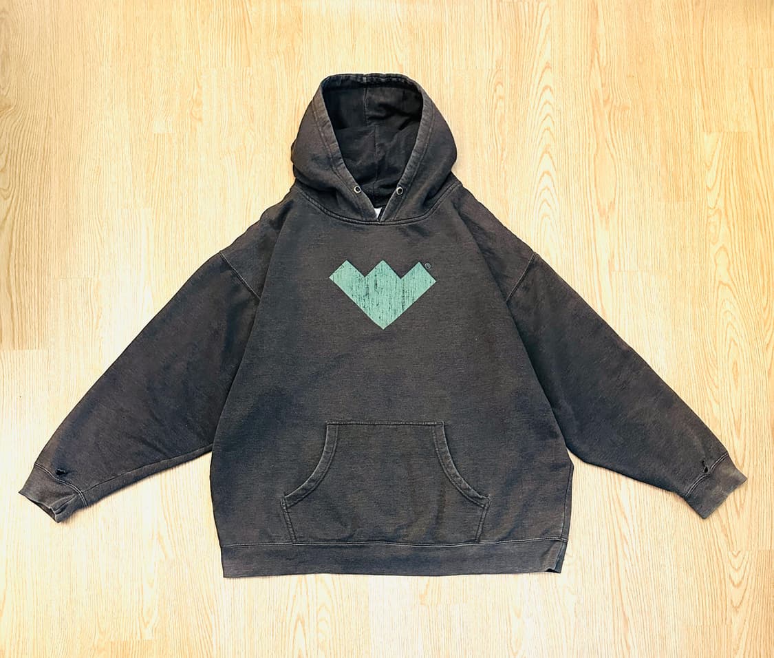 빈티지 썬페이디드 후디 블랙 상품이미지1