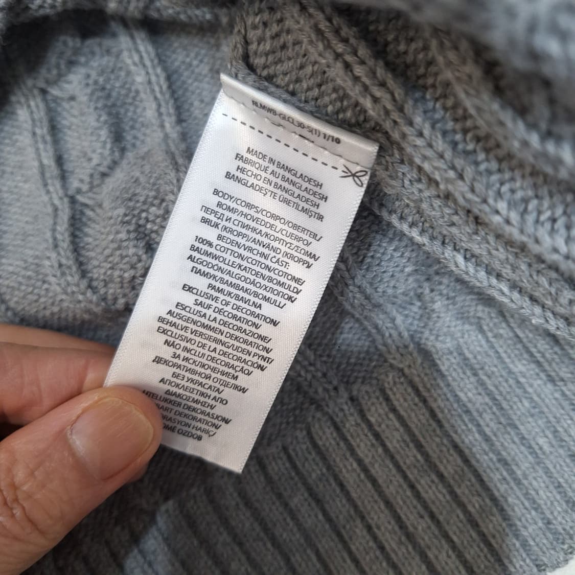 폴로랄프로렌  반집업니트L 상품이미지4