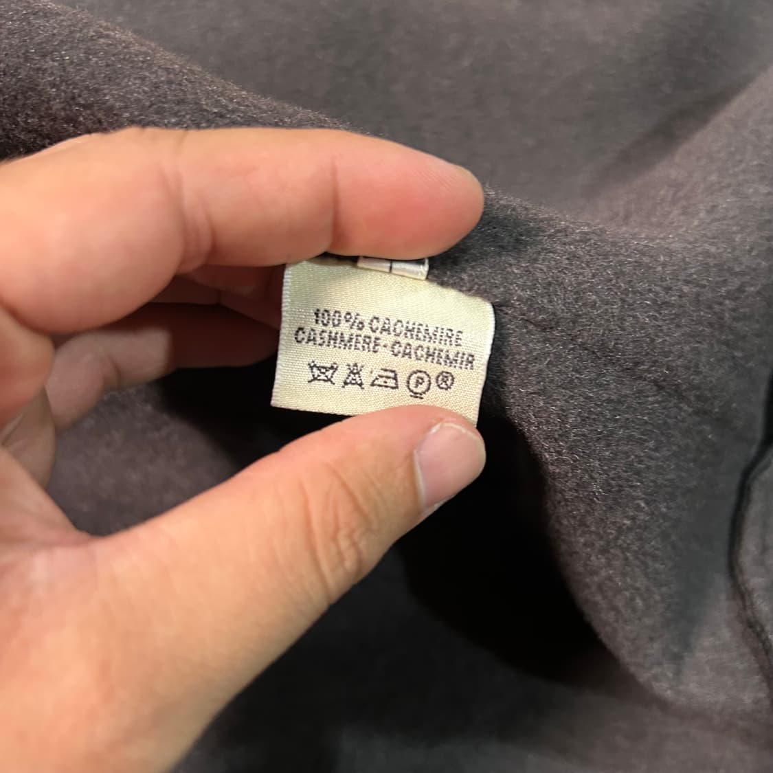 [L] 에르메스 딥 브라운 캐시미어 코트 상품이미지7