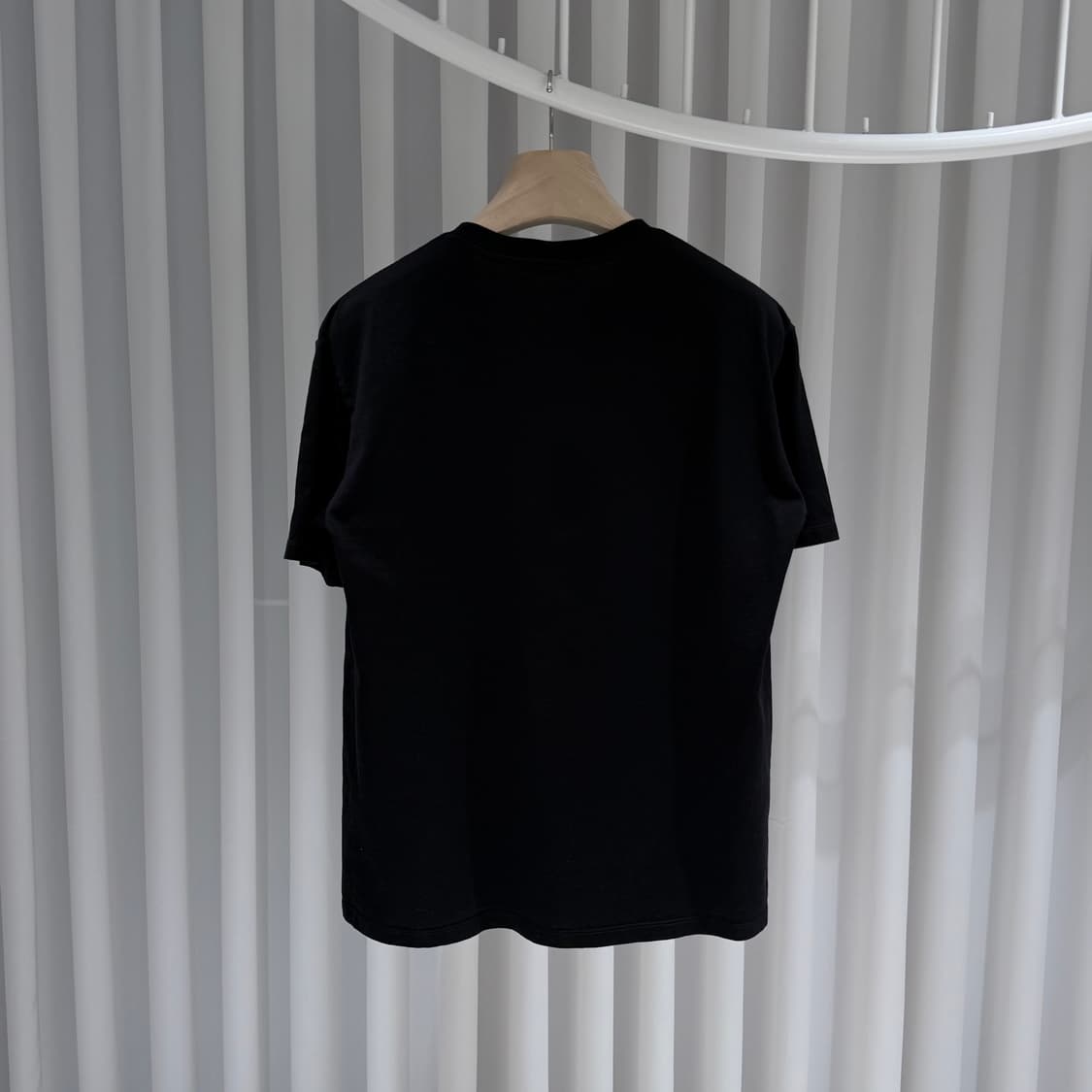 (A+/S) / 셀린느 로고 코튼 루즈핏 반팔 티셔츠 블랙 상품이미지6