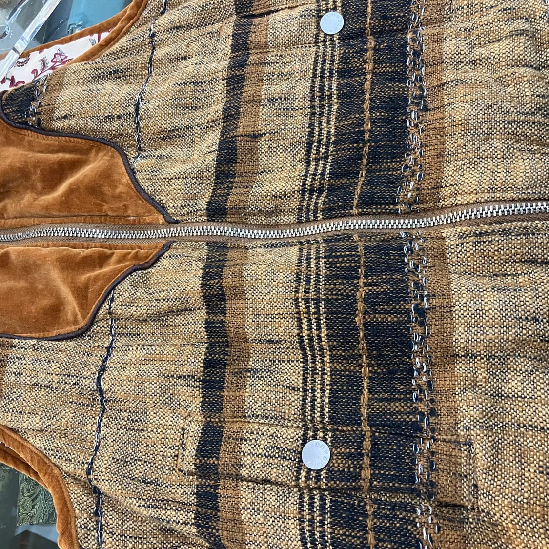 안트가우지 웨스턴 라쿤 퍼 후드 베스트 상품이미지4