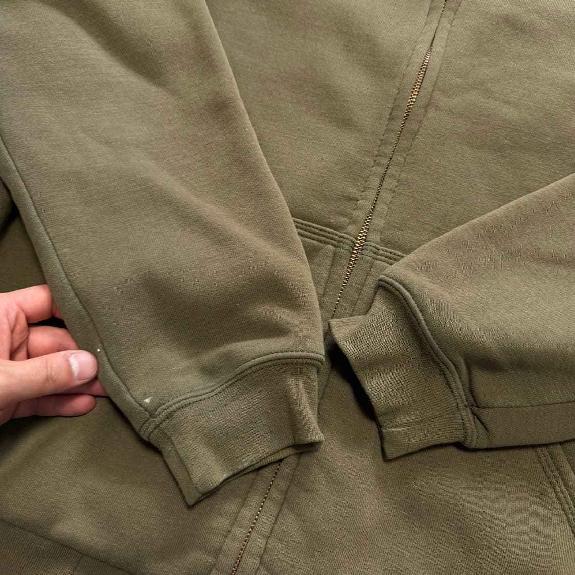 칼하트 써멀 후드집업 카키 상품이미지4