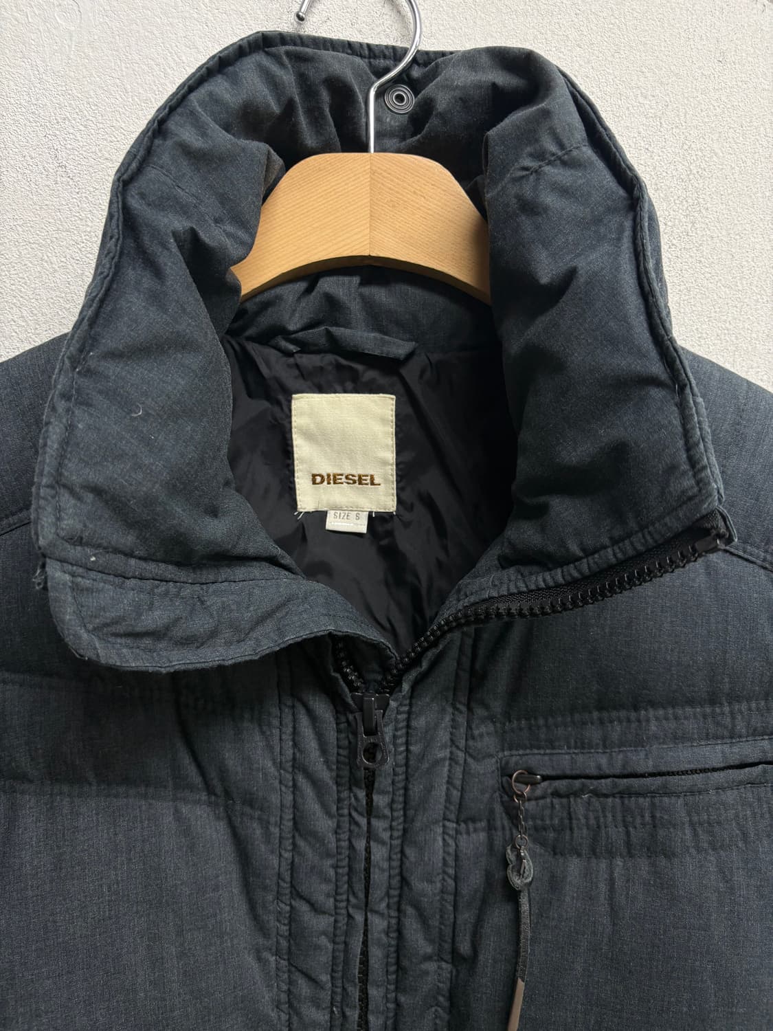  디젤 DIESEL 바이커 푸퍼패딩 S 상품이미지5