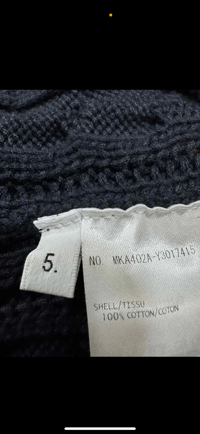 [5, 105] 톰브라운 꽈배기 니트 4선 완장 진한네이비 상품이미지4