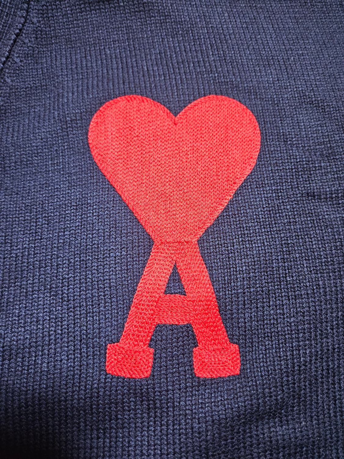 XL 아미 빅하트 가디건 자수로고 네이비 정품 상품이미지2