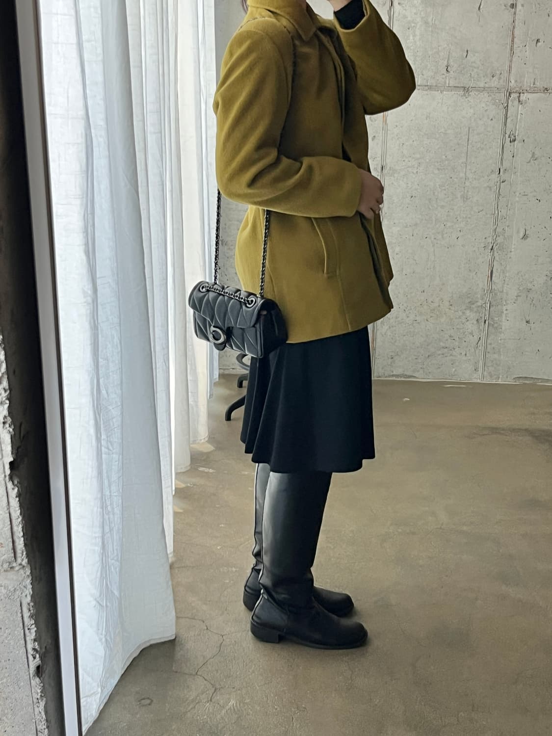 Andorra 울 자켓 올리브그린 상품이미지10